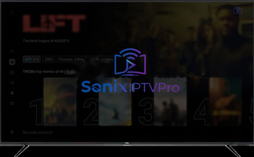 Sonix IPTV live TV channels streaming mockup